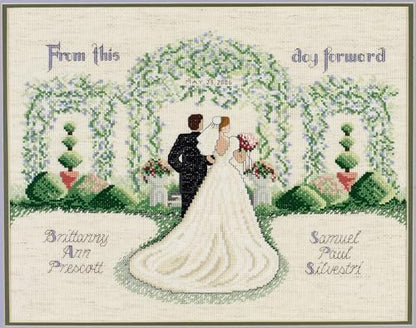 Janlynn Counted Cross Stitch Kit, From This Day Forward, multi-colored by Janlynn