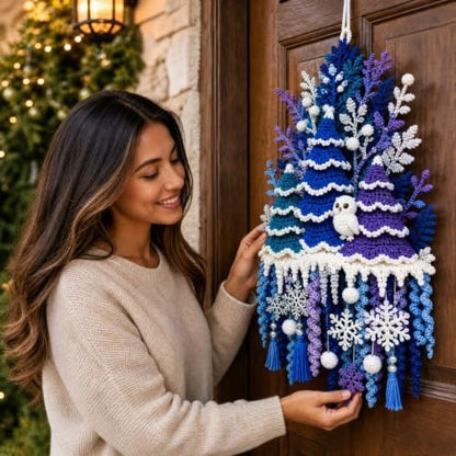 DIY Seasonal 3D Crochet Door Hanger Kit Collection, Halloween Handmade - Image 5