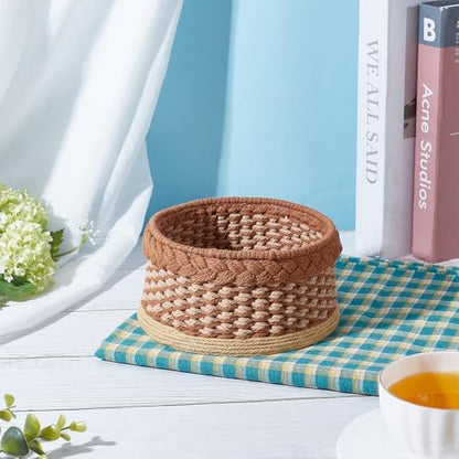 ACRNIGHEET Macrame Basket Weaving kit Weaving Kit for Adults Beginners with Step-by-Step Tutorials Storage Basket Making Kits Craft Gift Ideas - Image 5