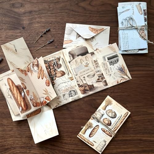 XINPOCUT Floral Folding Trifold Folio Junk Journal Kit,Folio Booklet Craft Kit, Junk Journal Kit, Scrapbooking Supplies, Journaling Decor, Mini Folio Writer Folder Project, Arts & Crafts Gifts by Unknown
