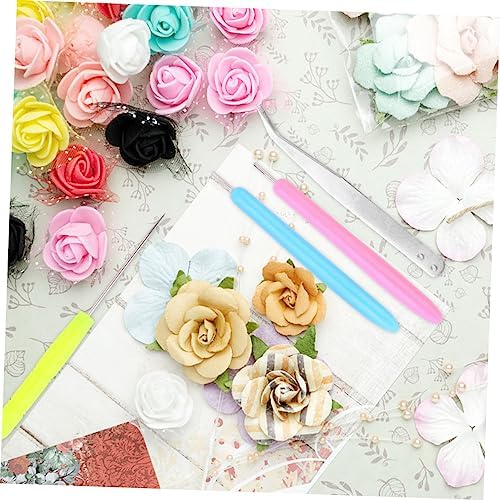 COHEALI 12pcs DIY Paper Quilling Kit Pens Piercer Tweezer Quilling Needle Pen Paper Rolling Tools - Image 7