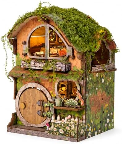 Spilay DIY Miniature House Kit, Forest Fairytale Cottage Dollhouse Kit by SpilayDIYDollhouseMiniature