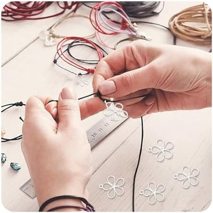 30PCS Open Bezel Pendants, Hollow Flower Alloy Frame Charms for Resin Jewelry Making, DIY Earrings Necklace Bracelet Craft Supplies - Image 5