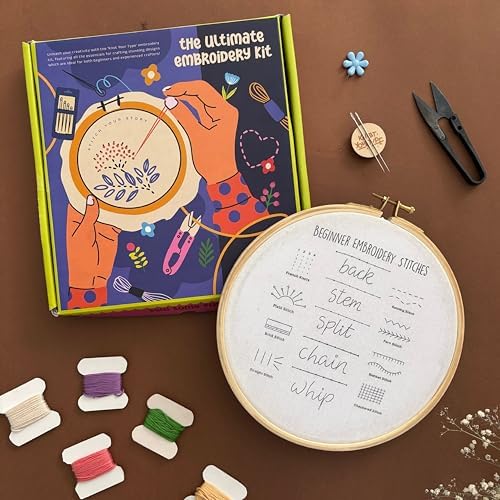 KNOT YOUR TYPE Beginners Friendly DIY Embroidery Kit - Stitches| Beginner Friendly Kits with All Stitching Materials | Hand Embroidery Kit for Adults | Perfect Art & Craft Gift, Hobby Kit - Image 2
