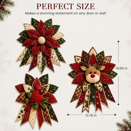 Daily Partner Quilted Christmas Door Hanging DIY Sewing Kit (3PCSB) - Image 5