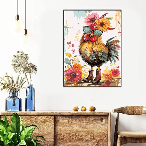 Meothan Framed Paint by Numbers Kits for Adults 12x16in with Wooden Easel - Image 5