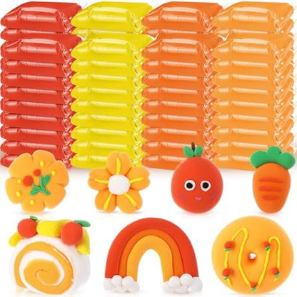 VioraWhite 72 Pcs 38oz Air Dry Clay Bulk Modeling Clay,Orange by VioraWhite