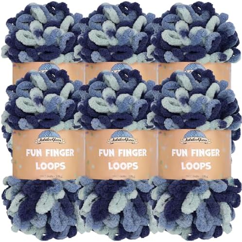 JubileeYarn Fun Finger Loops Yarn - Pegasus - 6 Skeins by BambooMN