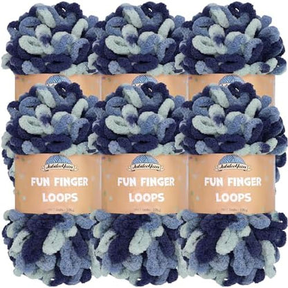 JubileeYarn Fun Finger Loops Yarn - Pegasus - 6 Skeins by BambooMN