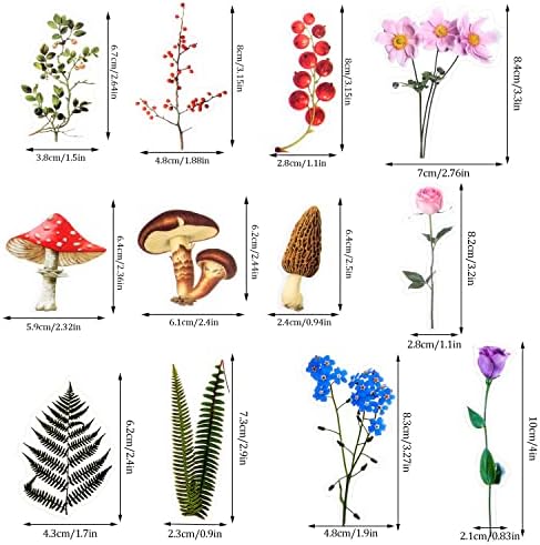 pengxiaomei 200 Pcs Floral Scrapbooking Vintage Stickers, Self-Adhesive Flowers Stickers for Journaling Card Making Scrapbook Style Wall Notebook Letters Window DIY (Mixed Style) Assorted, Multicolor - Image 2