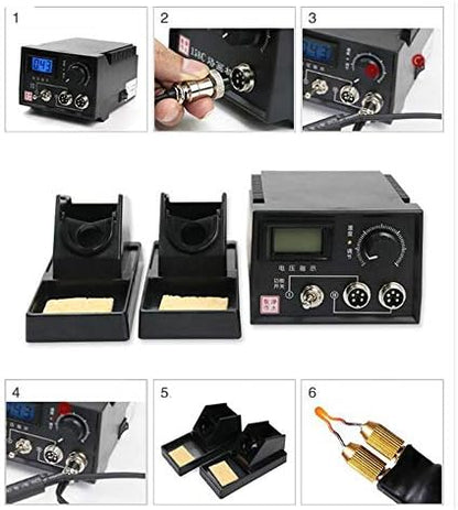 Wood Burning Machine Kit,Single Pen 110V 60W Premium Quality Pyrography Machine,Digital Temperature Control Wood Burning Detailer with 20 Tips for Wood/Leather/Gourd (Digital Temperature Display) - Image 3