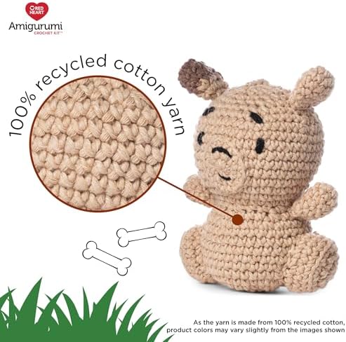 Red Heart Amigurumi Jimmy The Dog Kit - Image 4