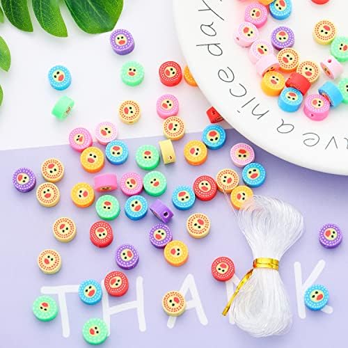 100pcs Duck Polymer Clay Spacer Beads for Women Jewelry Making DIY Bracelet Necklace Hair Clip Accessories (Duck) by LUBINGSHINE