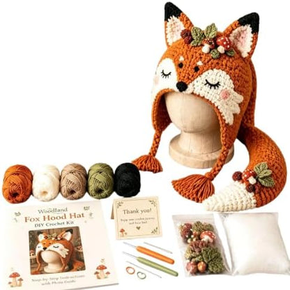 smtsmt Fantasy Hood Hat DIY Crochet Kit Series (Fox) - Image 7