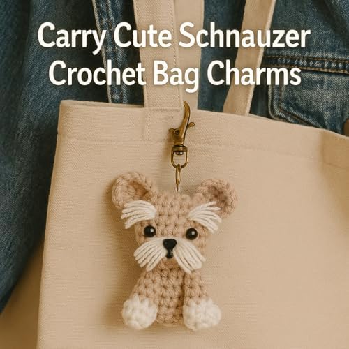 Dog Crochet Kit for Beginners, Learn Crochet Animal Kit, Include Video Tutorial & Manual, Easy Knitting Yarn for Adult, DIY Holiday Birthday Gift Idea(2pack Schnauzer Puppy) - Image 2