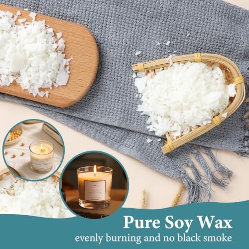 SAEUYVB 5lbs Soy Wax for Candle Making with 1.8L Wax Melter Pot - Image 4