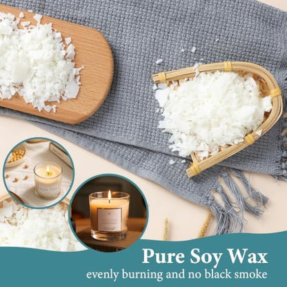 SAEUYVB 5lbs Soy Wax for Candle Making with 1.8L Wax Melter Pot - Image 4