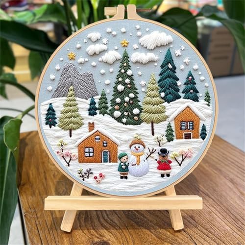 SCECALA 3 Pack Gnome Christmas Embroidery Kit - Image 6