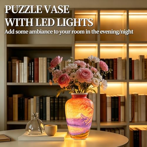 YunSheCSBS 3D Puzzle Vase for Adults with 120 Plastic Pieces, Adult Crafts - Image 3