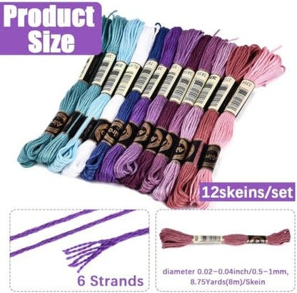 105 Yards Embroidery Floss Colored Thread for Hand Sewing DIY - Image 2