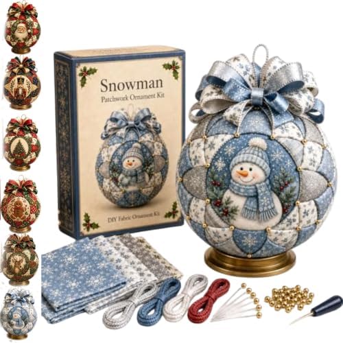 Christmas Classics Patchwork Ornament DIY Kit, Patchwork Ornament Kit (*F) by Unknown