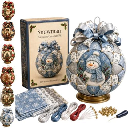 Christmas Classics Patchwork Ornament DIY Kit, Patchwork Ornament Kit (*F) by Unknown