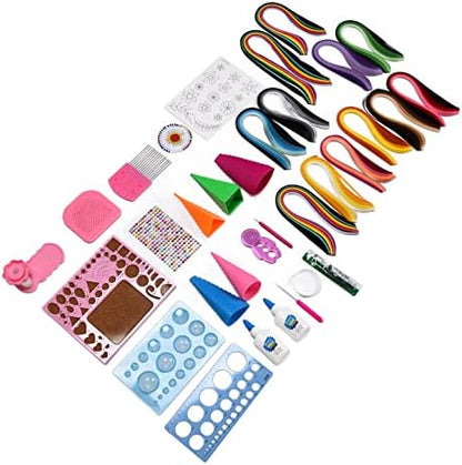 Adfaga Professional Paper Quilling Kits Complete Set with 1260 Colorful Strips Quilling Tools Accessories for Adults Beginners DIY Craft Projects Handmade Gift Idea - Image 7