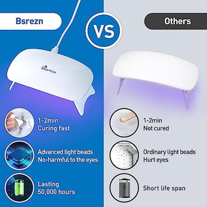 Bsrezn 200g UV Resin Kit with Light, Clear UV Epoxy Resin Cure for Jewelry - Image 6