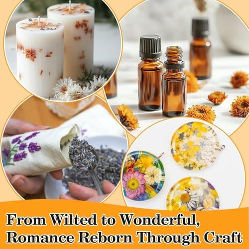 Sukh 14 Bags Dried Herbs Kit - Dried Flower Botanicals Bulk for DIY Crafts - Image 3