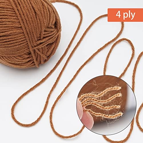 NICEEC 300g Soft Assorted Colors Yarn 100% Acrylic 870yds -Series 6 - Image 3
