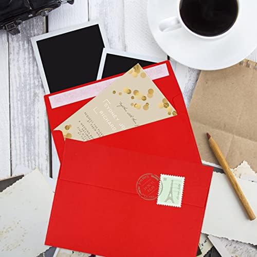 70 Packs of Invitation Envelopes, A2 Envelopes Red Postcard for 4.5x5.5 for Invitations, Self Seal for Photos RSVP, Greeting Cards - Image 7
