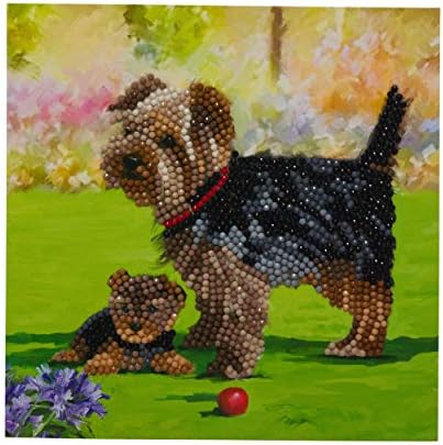 Crystal Art Diamond Painting Card Kit - Dogs- Create Your Own 7"x7" Card Kit - for Ages 8 and up - Image 4