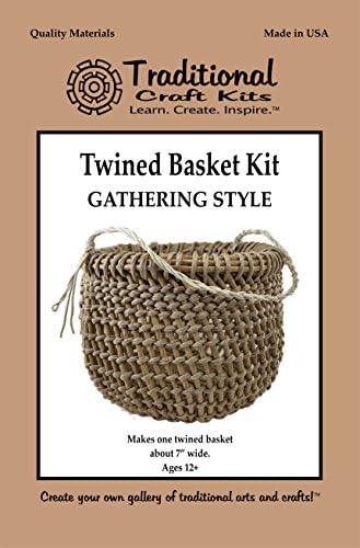 Traditional Craft Kits Twined Basket Weaving Kit, Gathering Style by TraditionalCraftKits