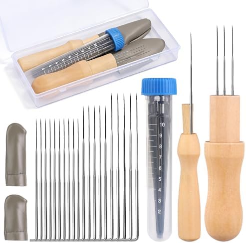 Yizzvb Needle Felting Tools, 20 Pcs 4 Sizes Needle Felting Needles by yizzvb