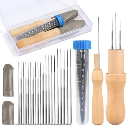 Yizzvb Needle Felting Tools, 20 Pcs 4 Sizes Needle Felting Needles by yizzvb