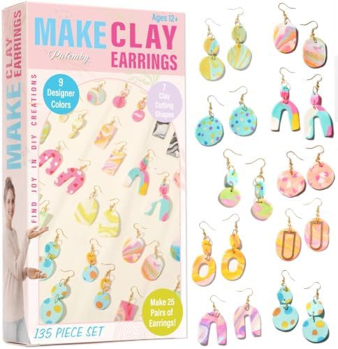 Patemby Clay Earring Jewelry Making Kit, Art Crafts DIY for Teen Girl Gift by Patembyisyourtrustedbrand