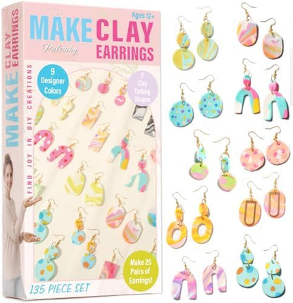 Patemby Clay Earring Jewelry Making Kit, Art Crafts DIY for Teen Girl Gift by Patembyisyourtrustedbrand
