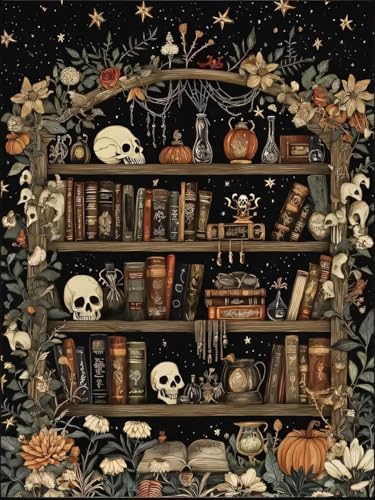 Bookshelf Paint by Numbers Kit for Adults Beginners 19.6X15.7 inch by Unknown