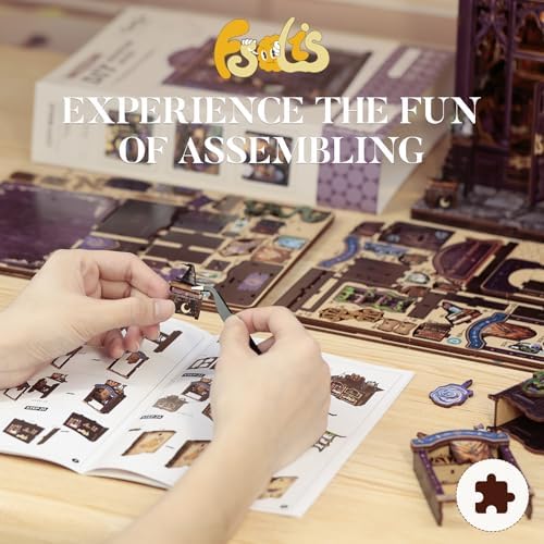 Fsolis Book Nook Kit, DIY Miniature House Kit for Adults - Image 5