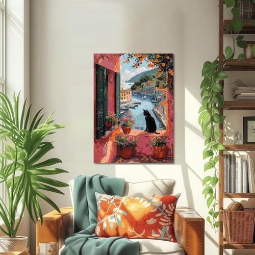 ICYANART Landscape Paint by Numbers Kit for Adults, Paint by Number Kits - Image 2