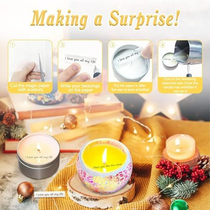 Yzoo Candle Making Kits Candles Gifts for Women Men Soy Wax for Candle Making,Candle Making Supplies Accessory,Make Your Own Candles,Melting Pot - Image 6