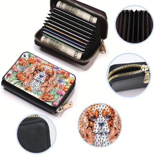 DDGYP 2PCS PU Leather Dog Butterfly Diamond Art Kits Zipper Card Holder - Image 5