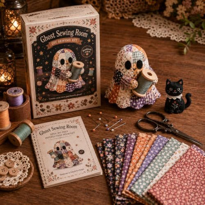 DHJJXQGX Ghost Patchwork DIY Sewing Kit for Halloween Crafts Decor Gift - Image 4