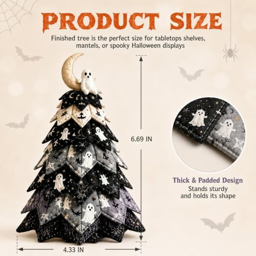 Daily Partner DIY Halloween Quilted Fabric Tree Kit - Image 3