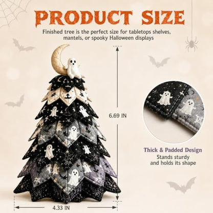 Daily Partner DIY Halloween Quilted Fabric Tree Kit - Image 3