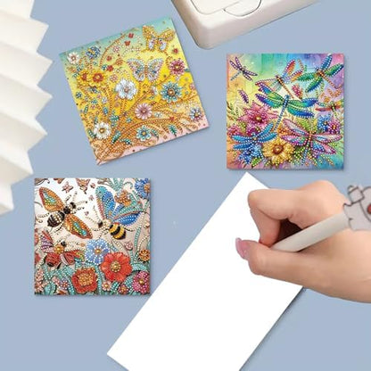 MaiYiYi 6 Packs DIY Butterfly Diamond Painting Birthday Cards Kit - Image 3