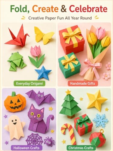 hapray 230 Sheets Origami Paper, 20 Colors 6x6 Double Sided Origami Kids 5+ - Image 5