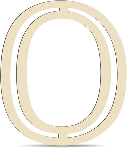 Large Wooden Letters 14 inch for Wall Decor Crafts Big Wood Letter O 1/5 Inch Thick Unfinished Alphabet Cutouts Paintable Letters for DIY Wreath Home Party Wedding Baby Nursery Decorations (O)