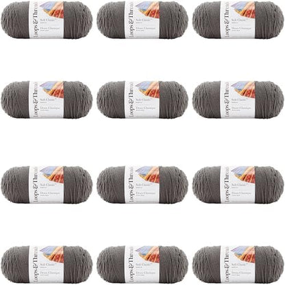 MICHAELS Bulk 12 Pack: Soft Classic™ Solid Yarn by Loops & Threads® by CraftSmart