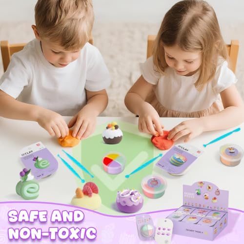 LOUFOR Air Dry Clay Kits for Kids, 12 Boxes - Image 2